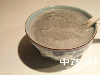 芝麻黑豆浆图片