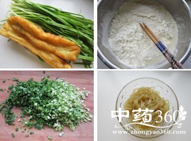 消除眼部疲劳食谱韭菜油条盒子