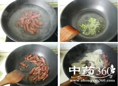 治疗食欲不振食谱春笋炒腊肉