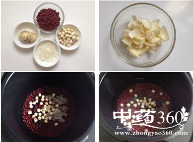 产后补虚甜水红豆莲子百合糖水