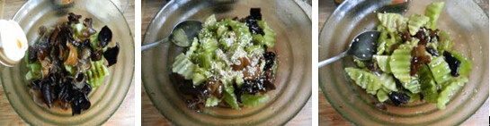 清热利湿芝麻莴笋拌木耳