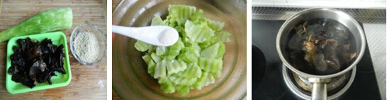 清热利湿芝麻莴笋拌木耳