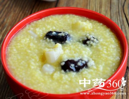 抗疲劳早餐山药小米粥