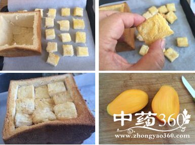 清凉美味的甜品蜂蜜厚多士