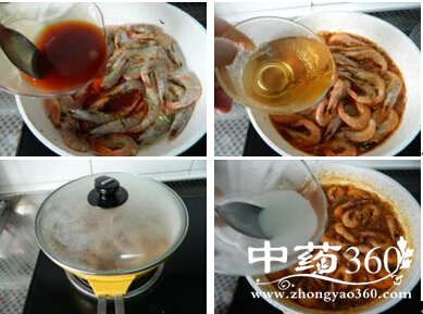 徽菜地方美味佳肴茶焖大虾