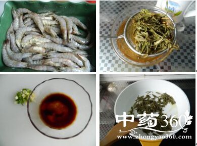 徽菜地方美味佳肴茶焖大虾