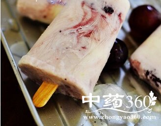 缓解低血糖葡萄酸奶棒冰