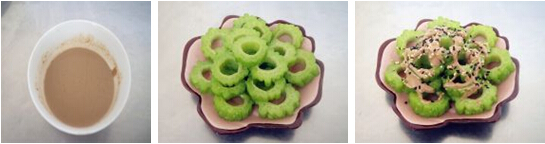 暑热最热门小吃芝麻酱拌苦瓜