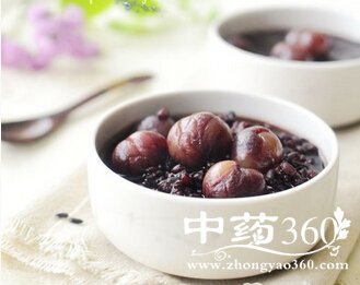 女性预防子宫癌症紫米桂圆粥