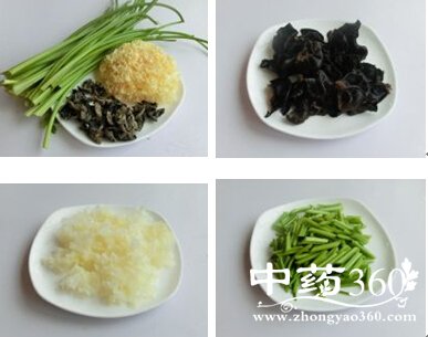 老人补虚排毒凉菜双耳听琴