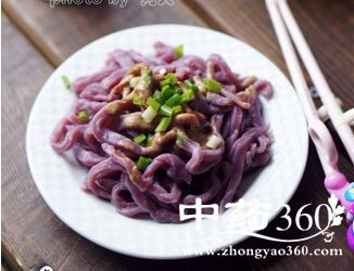 缓解夏季上火面食紫薯手擀面