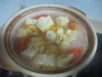 番茄花菜汤的做法步骤6