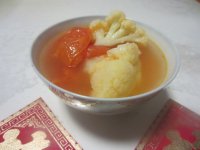 番茄花菜汤的做法步骤7