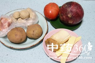 茄汁肉丸焗土豆泥的做法步骤:1